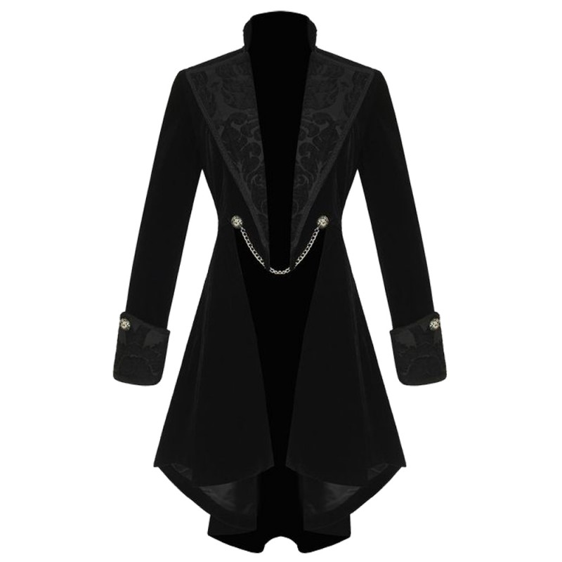 Women Gothic Pentagram Velvet Coat